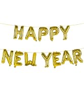 Happy New Year Balloon, 16inch New Year Letter Balloons NYE Decorations 2025, New Years Eve Party...