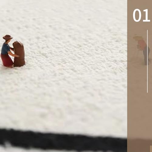 Tapis de chevet forme irrégulière crème : la douceur grand format - 4