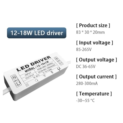 Driver LED 12-18W 300mA | Transformateur d'isolation pour spot