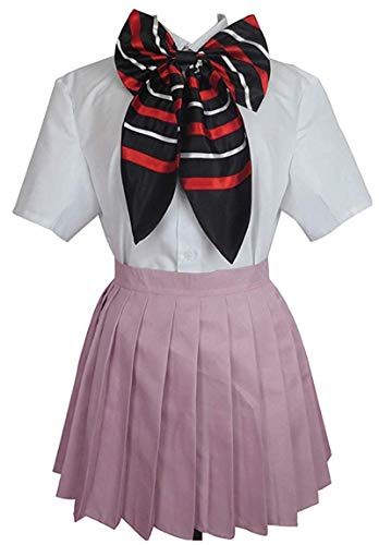 HonRmon Ao no/Blue Exorcist Shiemi Moriyama School Uniform Anime Cosplay Costume (Women-S)