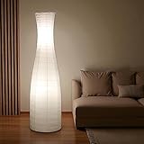 Notre lampe sur pied déco élégante *SUÈDE* convainc avec un design classique – la lampe sur pied est en papier de riz – grâce à l'abat-jour lumineux en papier de riz, la lampe émet une lumière douce et sans éblouissements, créant une ambiance agréable dans votre salon, chambre, restaurant, salon de massage, bureau et crée une ambiance confortable et bien éclairée
