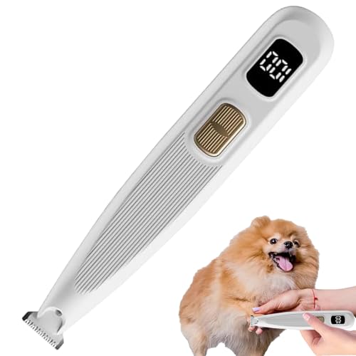 Esquiladora profesional para aseo de perros – Pantalla LCD de 2 velocidades recargable inalámbrica, corte de pelo de precisión silencioso, afeitadora eléctrica para animales | Apto para gatos, gatitos