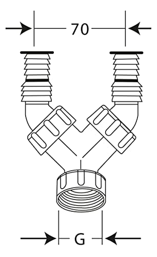 Anschluss mit Rückschlagventil