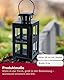CULT at home Grablicht Laterne Kerzenhalter für Grab – Windlicht für Grab aus Metall – Grablaterne für Friedhofkerzen Grabkerzen Grabbeleuchtung – Trauerspruch – Höhe 20 cm/mit Griff 26 cm