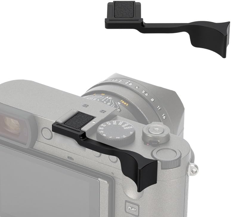 Metal Thumbs Up Grip for Leica Q2 Q3 43 Q3 Digital Camera Better Balance & Grip Convenience, Q3 Hot Shoe Mount Thumb Support Enhanced Grip
