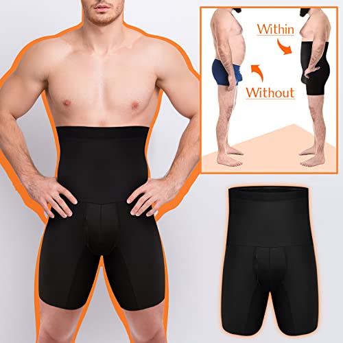 Men High Waist Slimming Shapewear Underwear Belly Girdle Compression Boxers For Men Briefs (Black, Xl) #TOP3