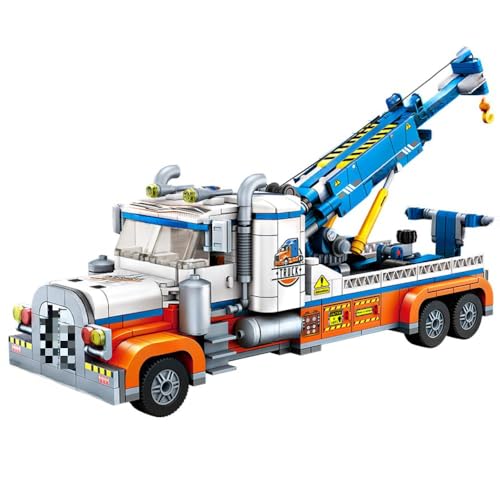 Technik Sportwagen Bausteine Set für Schwerlast-Abschleppwagen, 781 Klemmbausteine Auto Bausatz Supersportwagen Modellbausatz, MOC Car Rennwagen Modellauto Spielzeug Geschenk Erwachsene Kinder (1618)