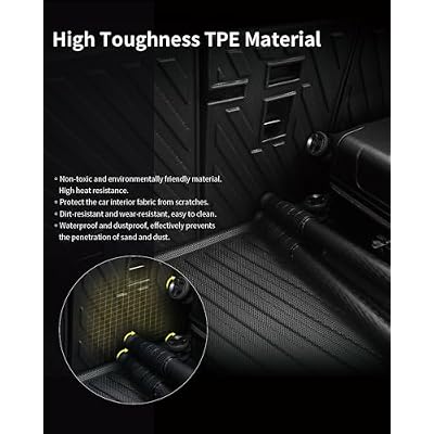 JOWUA Rear Seats Back Cover for Tesla 2020-2023 Model Y, TPE Material Easy to Clean