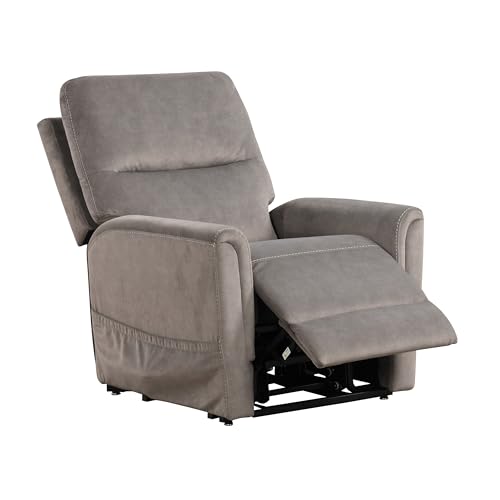 Sillón reclinable con masaje Gris miniatura 7