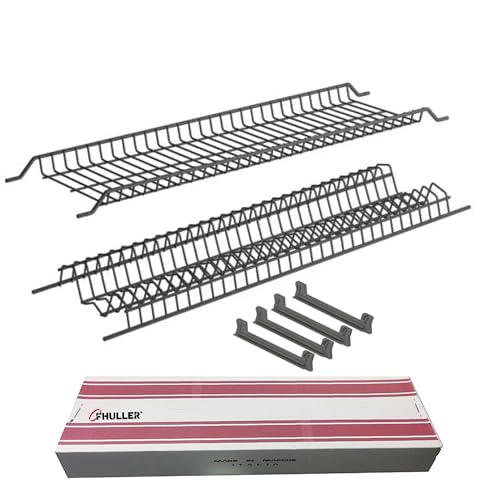 Fhuller Scolapiatti Filo Acciaio Zincato ARDESIA PENSILE 90 INTERNO 86,4 Misura Scolapiatti 85,6-701/90ZARP1 Griglia Portapiatti+Bicchieri + 4 Staffe + Scatola