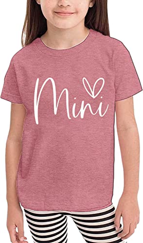 Mama and Mini Shirts Cute Love Heart Graphic Tshirt Mommy and Me Matching Tees Tops Mom and Baby Matching Outfits2