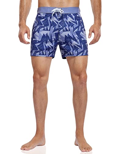 Nonwe Men's Swim Trunks Quick Dry Water Sports Swimwear Retro Printed Bathing Suits2
