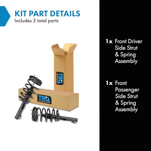 Image of TRQ Front Strut and Spring Assembly Set 2 Piece | For 1995-2003 Ford Windstar