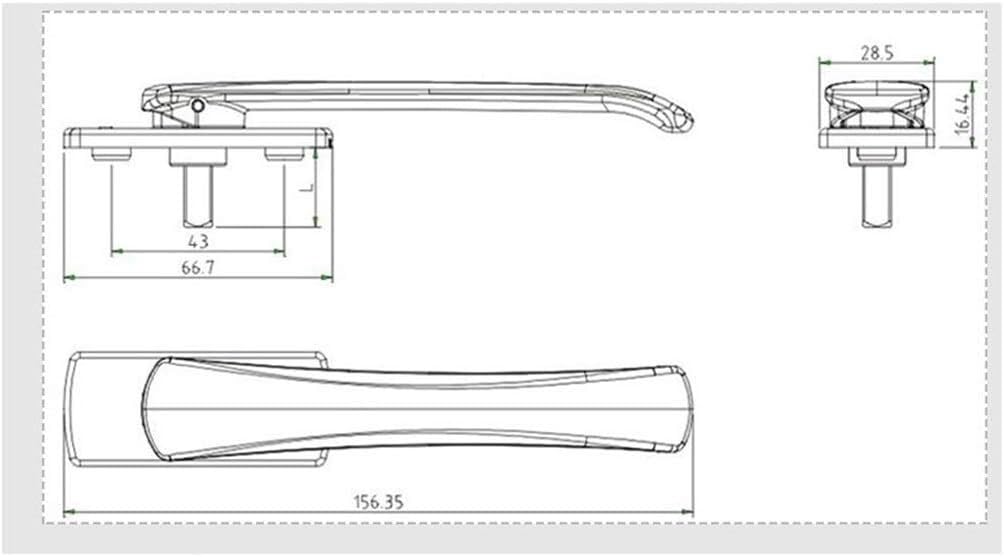 Universal Fenstergriffe - Ersatzgriffe für einfache Installation, langlebige Konstruktion, geeignet für die meisten Fenstertypen, ideal für Hausrenovierung und Reparaturen
