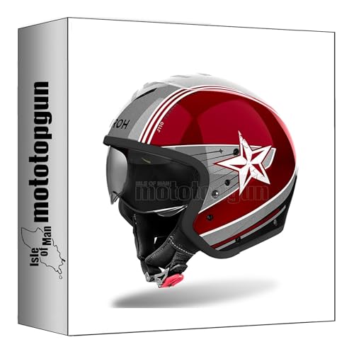 Casque Airoh J110 Command Burgundy, l'élégance d'une finition haut de gamme