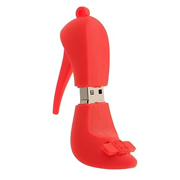 BIGLIST Cartoon Red Shoes 32GB USB 2.0 Flash Memory Stick Pen Drive Thumb U Disk