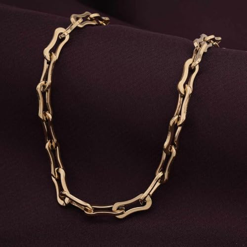 Image of PALMONAS Trendy Bone Link Chain for Women - Gift for Girls & Women | Waterproof & Anti-Tarnish Necklace