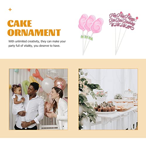 STOBOK 3 conjuntos de cartões de inserção de sobremesas Cupcake Toppers Apertizador de festas Picks