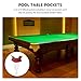 BESPORTBLE Premium Leather & Cotton Billiard Pockets (Set of 6) – Durable Snooker Table Nets, Easy Install, Luxury Design, Fits Most Standard Pool Tables for Home & Bars