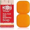 Koji White Pure Kojic Acid Skin Brightening Soap | Glycerin Soap Bar for Exfoliating Face with Tea Tree, Coconut Oil | Sun Damage Skin with Hyaluronic Acid, Vitamin C, Vegan, 2.82 oz (Pack of 2)