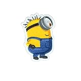 パイオニア ワッペン ミニオンズ フィーバー カール シールアイロン両用タイプ 幅約28mm×縦約40mm MIN450-MIN12