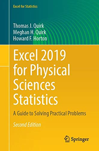 Buy Excel 2019 for Physical Sciences Statistics — BookShops.in