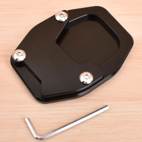 Extension béquille moto NC750X pour stationner sur terre et herbe en voyage
