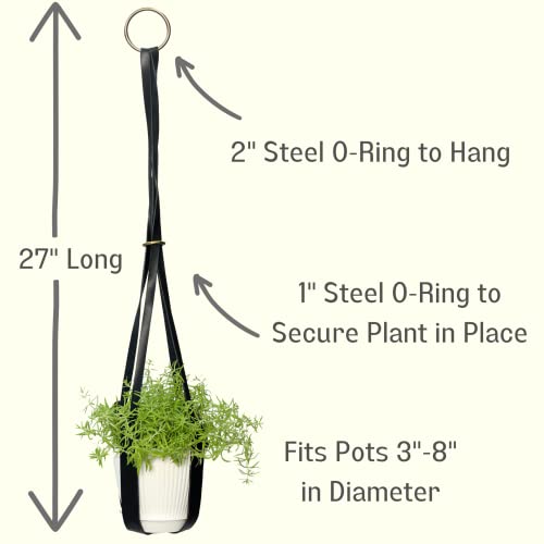 Generic Allynnhome Leather Plant Hanger Pot Included thumb #3