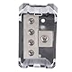 Qiilu 4-Wege-Stromverteilungsblock, Amp-Stromverteilungsblock 1-Wege-4-Wege-Anschlussbox für Car-Audio-Stereo-Amp-Splitter