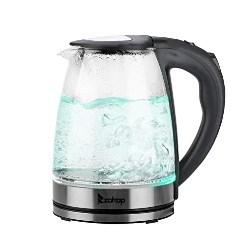 Tetera eléctrica de vidrio 1.8L con luces LED miniatura 3