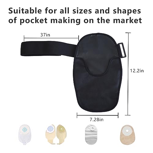 image for FIRRKEP Waterproof Ostomy Bag Covers Adjustable Universal Stoma Pouch 