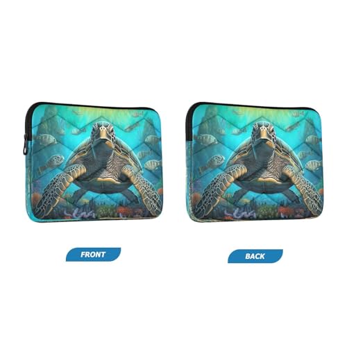 Funda para laptop tortuga marina impermeable 13-14 pulg miniatura 2