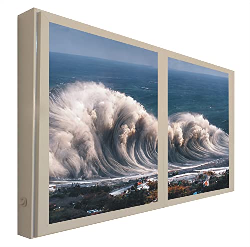 Ventanas Falsas Cuadro Decorativos Iluminado El Poder del Mar