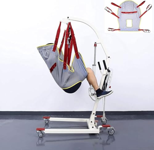 Arnés de elevación para Inodoro, cabestrillo de elevación de pacientes de cuerpo entero, cabestrillo de malla grande para ducha Cabestrillo de cuerpo entero con abertura para inodoro Cabestrillo de el