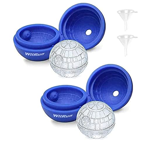Molde de Silicona Forma Bola de Hielo 2 Unidades Azul