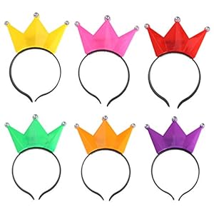 Lurrose 12 stuks led-kroon hoofdband knipperende prinsessenhaarbanden foto prop cosplay kroon hoofddeksel…