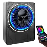 Design moderne avec éclairage d'ambiance : Ce caisson de basses compact est doté d'un élégant éclairage LED multicolore à l'arrière, qui peut être contrôlé via une application smartphone et qui confère une atmosphère personnalisée à l'habitacle du véhicule. Son design à la fois tendance et unique en fait le choix idéal pour la modernisation des voitures anciennes ou l'embellissement élégant des modèles de véhicules classiques