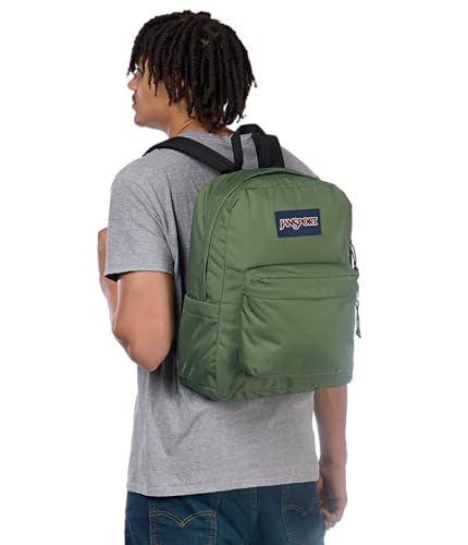 Image of JanSport Superbreak Backpack - Durable, Lightweight Premium Backpack, Cargo Green