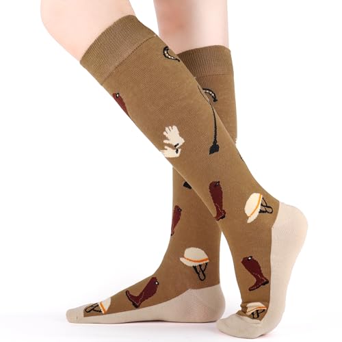 Belloxis Horse Riding Socks Horses Lovers Gifts for Cowgirl Ladies' Equestrian Zocks Gifts4