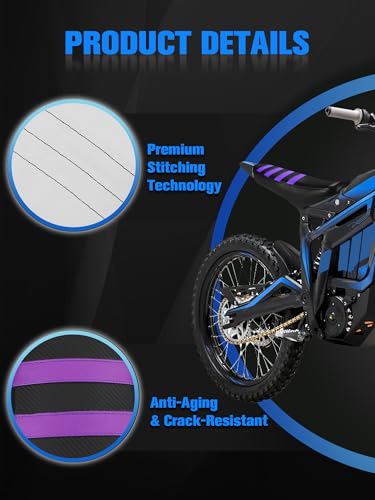 Image of Electric Dirt Bike Seat Cover for Talaria Sting MX3 /R MX4 MX5 /Pro Electric Bike Purple
