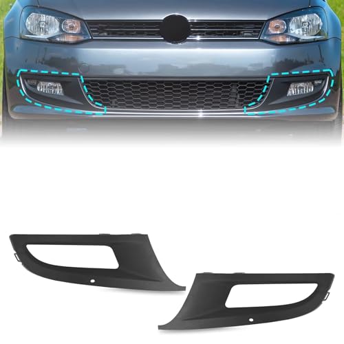 Paire couvertures calandre antibrouillard 6R0853666D Polo 2009-2015