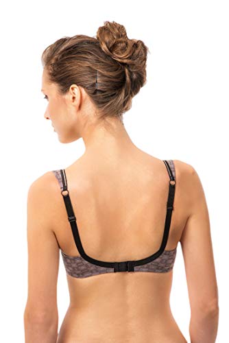 Rosme Womens Half Padded Bra With Padded Straps, Collection Teddy Girl, Size 32Ddd Grey #TOP1