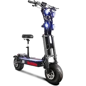 Toursor X13 Electric Scooter (Black) – 10000W Motor, 65 MPH Top Speed, 75 Mile Range