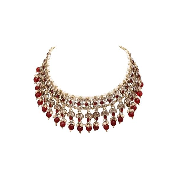 SAIYONI Jewelry | Bridal Reverse AD Necklace | Traditional Indian necklace | Designer bridal jewelry | Fashion Jewelry for Brides | Gift For Her - Image 7