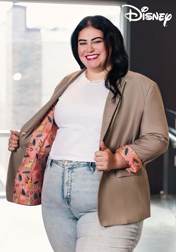 Women's Disney Lion King Blazer, Future King and Queen Inside Pattern Suit3