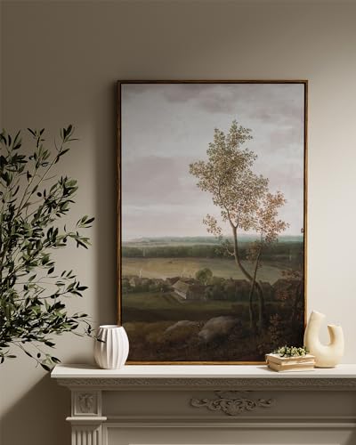 InSimSea Framed Canvas Prints Art Vintage Decor, Rural Scenery Landscape Paintings, Large Countryside Farmhouse Hanging Wall Decorations for Living Room Dining Room Bedroom, 24"x36" - Image 5