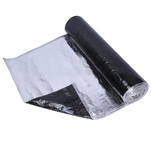 Guaina Bituminosa Autoadesivo,Rotolo Patch Di Asfalto Per Tetto,Nastro Sigillante Impermeabile,Isolamento Termico,Anti-UV,per Riparazione di Tetti,Grondaie e Perdite (20x100cm)