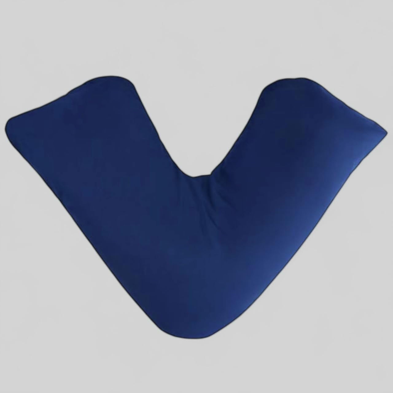 4All Blue V Shaped Pillow With Pillowcase V Cushion For Neck Back Maternal Support Pregnancy Pillow Side Sleepers For Restful Sleep Aid Nursing Orthopedic Knee Pillow (Blue)