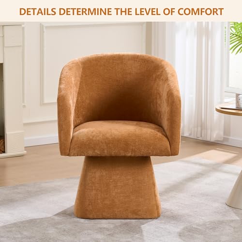 Sillón giratorio moderno plegable naranja miniatura 5
