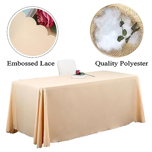 Nappe imperméable rectangulaire 180x320cm en polyester rouge pour Noël - 3